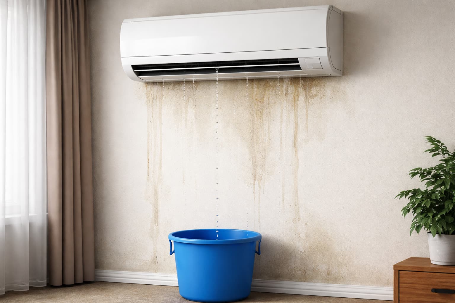 AC Water Leak - Before