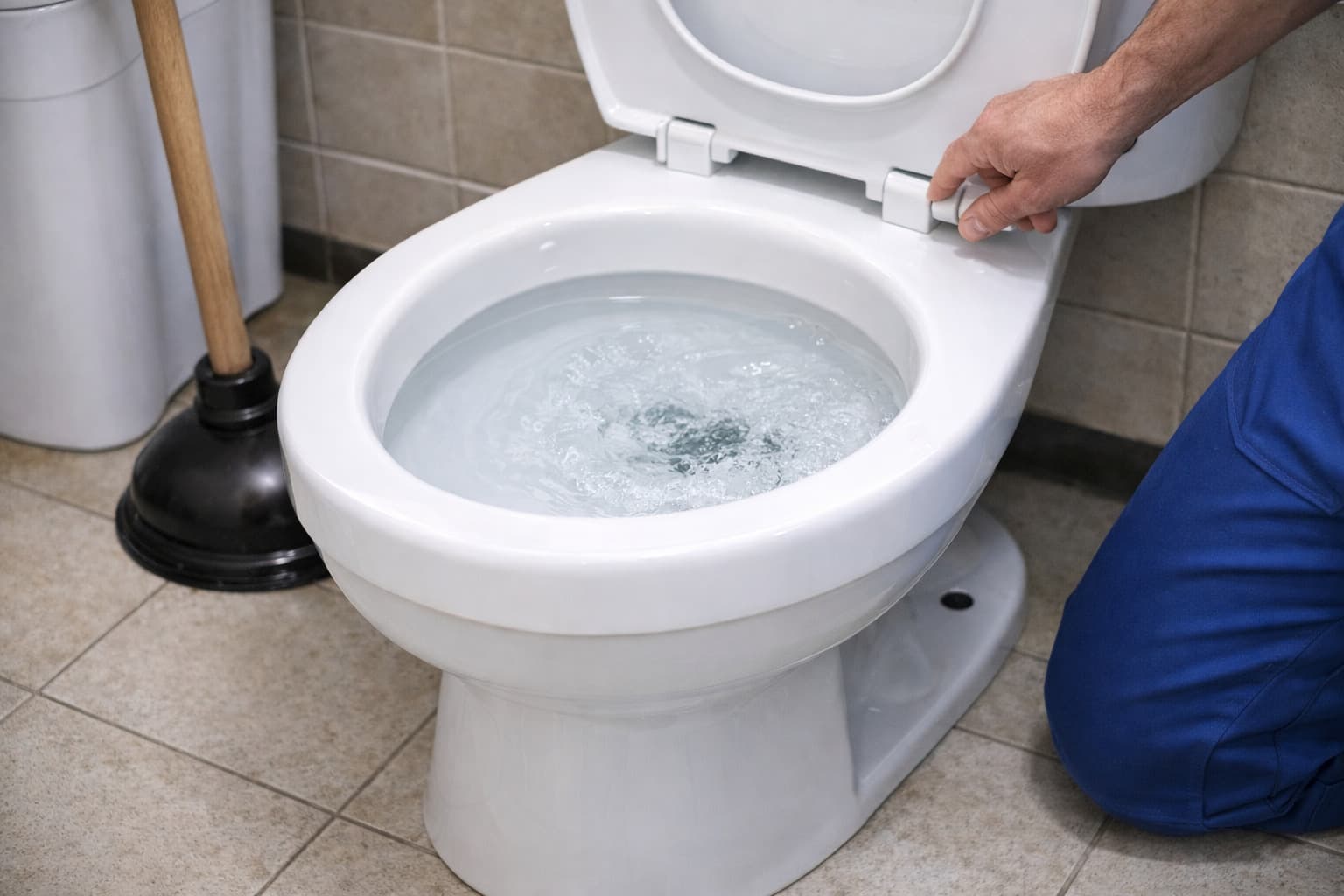 Toilet Blocked - After